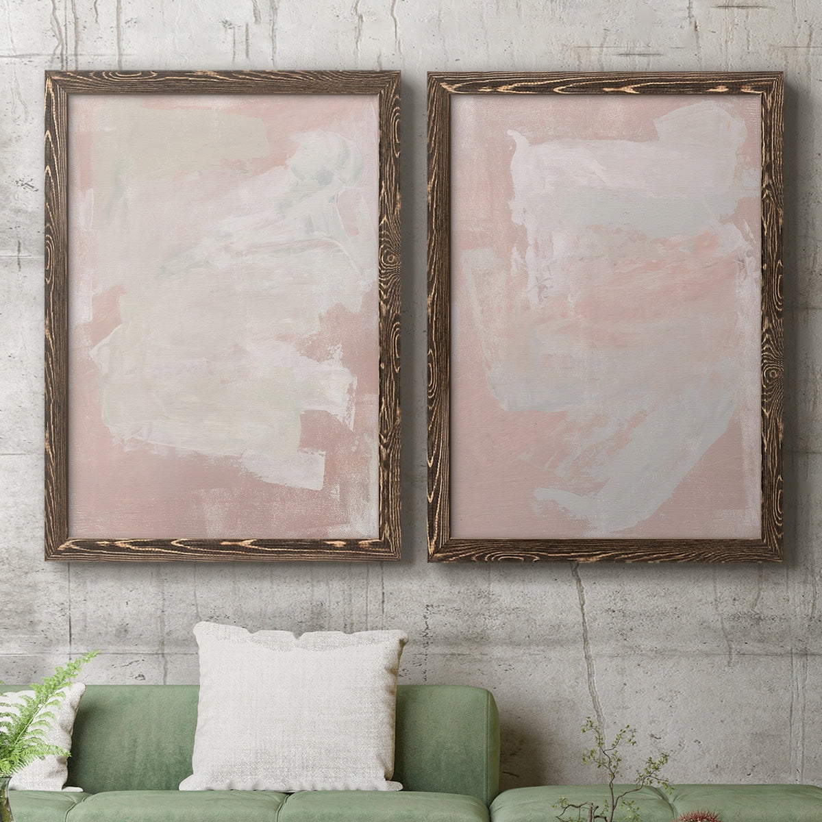 Hazy Summer I - Premium Framed Canvas 2 Piece Set - Ready to Hang