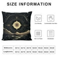 thumbnail image 5 of JRXY  Moon Throw Pillow Covers,Mysterious Witchy Decoration Pillow Cover,Retro Mandala Sun and Moon Pillow case,Bohemian Couch Cushion Covers Home Decor Pillowcase Black White, 5 of 5