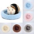 thumbnail image 2 of Hamster Bed Forme Ronde Peluche Douce Chaude Lit pour Cochon d'Inde Petit Animal Tapis de Couchage, 2 of 7