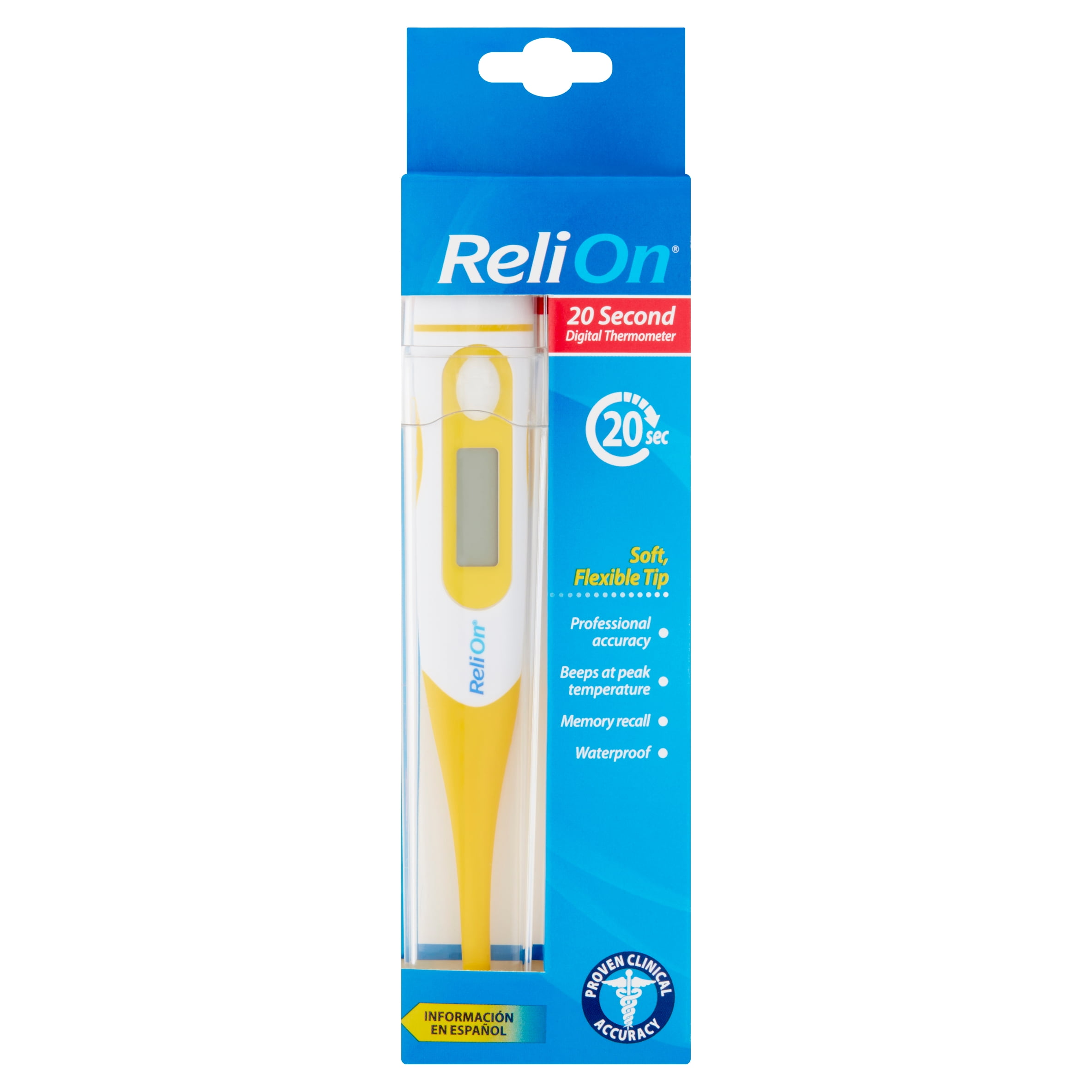 ReliOn 20 Second Digital Thermometer Walmart