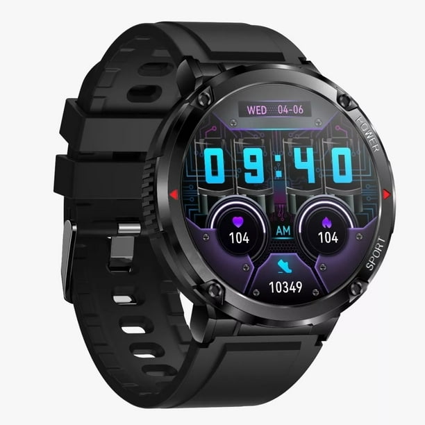 Smartwatch Hombre Reloj Inteligente Fralugio T30 Round Full Hd Ips Negro Fralugio Sport