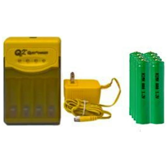 Quest Q2 Smart Charger   8 AA NiMH Batteries (2700 mAh)