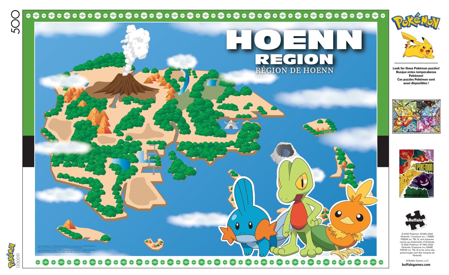 Buffalo Games 500-Piece Pokemon Hoenn Region Jigsaw Puzzle