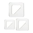 thumbnail image 4 of oshhnii 2x3x Triangle Tracing Stencils Guide Tools for Kitchen Clear Acrylic Templates, 4 of 9