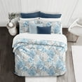 thumbnail image 2 of 6ix Tailors REE-OCE-BLU-CMF-QN-3PC Reef Comforter & 2 Pillow Shams Set, Blue - Queen Size - 3 Piece, 2 of 5