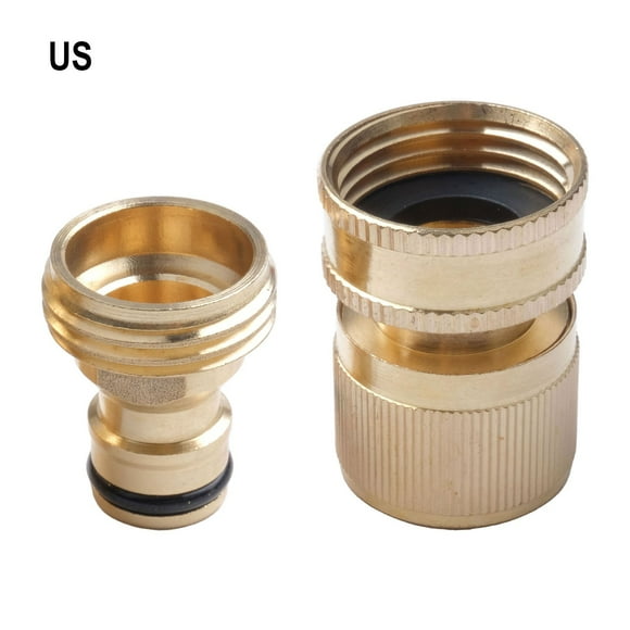 3/4 Brass Garden Hose Splitter Hose Connector Spigot Adapter Hose Bib Splitter