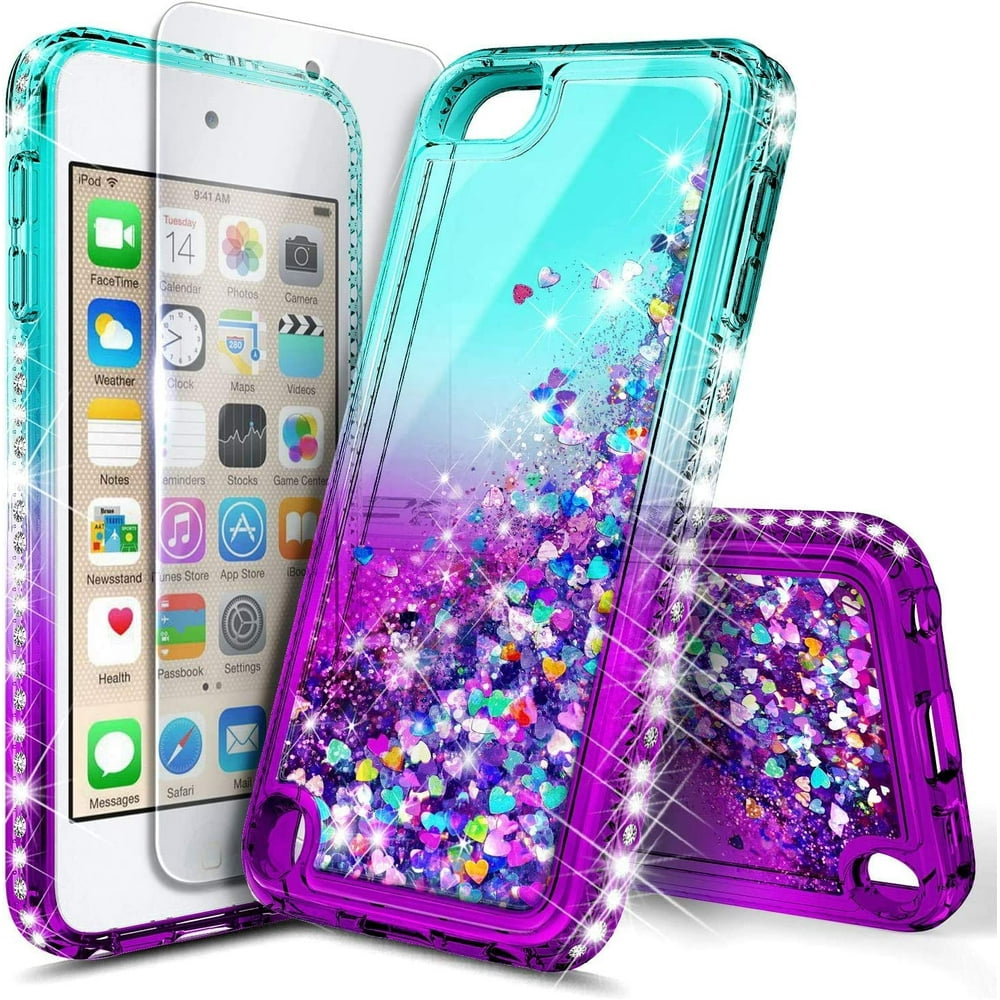 For iPod Touch 7/iPod 5/6 Case with Screen Protector, Nagebee Liquid