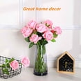 thumbnail image 6 of Zukuco 10 PCS Artificial Rose Flower Silk Roses Bouquet with Long Stem Fake for DIY Wedding Party Home Halloween Christmas Decoration (Pink), 6 of 7