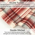 thumbnail image 5 of Tahoe Heavyweight Oversized Washable French Wool Plaid Twin Blanket, Red, 5 of 9
