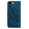 thumbnail image 6 of Feishell Wallet Case For iPhone 7 / 8/ SE 2020, Magnetic Folio Card Slots Holder Kickstand Premium PU Leather Butterfly Patterned Embossed with Wrist Strap Cover For iPhone 7 / 8/ SE 2020,Blue, 6 of 13