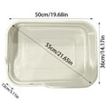 thumbnail image 2 of Cat Litter Box Durable Extra Large for Indoor Cats Dogs High Anti Scatter Semi Enclosed Tray Effortless Cleaning PP Material Spacious Comfortable Privacy Odor Control, 2 of 7