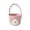 Pink, variant on Sahpxhe Halloween Baskets Skull Pattern Cotton Rope Woven Candy Basket,Handheld Storage Bucket Gift Basket for Trick or Treat,Halloween Party,9.84x7.87in Gray