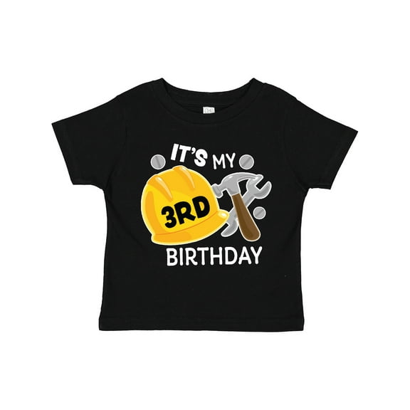Inktastic Its My 3rd Birthday with Construction Tools Boys Toddler T-Shirt