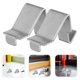 thumbnail image 1 of CRAFTHROU 50Ud Abrazaderas Metálicas Para Estantes Soporte Estable En Color Plata Uso En Gabinetes Y Estanterías, 1 of 8