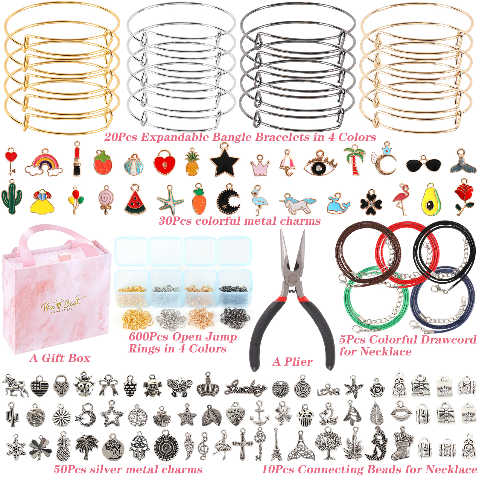 CandWuom Jewelry Making Kit with Plier and Gift Box photo 4
