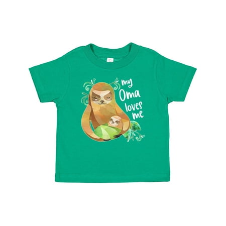 

Inktastic My Oma Loves Me Cute Sloth and Baby Gift Baby Boy or Baby Girl T-Shirt