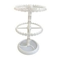 thumbnail image 4 of Organizador de Pendientes, Soporte de Joyería, Estante de Almacenamiento de Rotación de 360 Grados para Lápiz Labial, Collar, Mesa, Tobilleras Colgant 2 niveles en ., 4 of 9