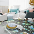 thumbnail image 5 of Happy Date Kids Rug Carpet Playmat City Life Extra Large Learn Have Fun Safe, Children's Educational, Road Traffic System, Multi Color Activity Centerpiece Play Mat, 5 of 7