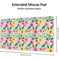 thumbnail image 3 of Pink Flower Floral Desk Mat,Extended Gaming Mouse Pad Large Non-Slip Rubber Base Mousepad with Stitched Edges,Waterproof Desk Pad for Computer/Laptop/Work/Office/Home 31.5" X 15.7", 3 of 6