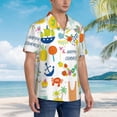 thumbnail image 6 of Uemuo Summer Animal Printed Regular Fit Short Sleeve Casual Hawaiian Shirt for Men,Aloha shirt,Tropical shirt,Floral print shirt,Vacation Beach shirt-3X-Large, 6 of 9