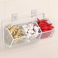 thumbnail image 3 of Wall Mounted Storage Rack Onion Ginger Garlic Condiments Spice Kitchen Shelf Punch-Free Vegetable Fruit Drain Basket Kitchen, 3 of 16