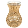 thumbnail image 1 of Rustic Rope Net Flower Glass Vase Stylish Woven Simple Flower Vase Office Flower Vase Decor, 1 of 8