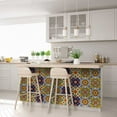 thumbnail image 5 of Mi Alma Red Blue Yellow Mexican Peel & Stick Vinyl Backsplash Tiles 5x5, 24 pcs, 5 of 10