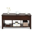 thumbnail image 3 of Giantex Table Basse à Plateau Relevable, avec Compartiment de Rangement Caché et Tablette pour Salon à la Maison, Meuble d'Appoint pour la Maison, Table Basse de Rangement à Plateau Relevable en Bois, 3 of 10