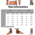 thumbnail image 3 of Plaid Barrel Pants for Women Summer 2026 Casual Loose Wide Leg Lounge Trousers Striped Capri with Pockets Light Brown L, 3 of 7