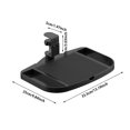 thumbnail image 3 of 360° Rotating Under Desk Tray Height Adjustable Organizer Holder No Easy Installation Space Saving Desk Side Storage Rack For Home Dorm, 3 of 9