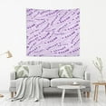 thumbnail image 6 of Purple Lavender Flower Tapestry Wall Hanging Tapestries Happy Colorful Hippie Psychedelic Art Polyester Carpet Wall Decorative for Living Room Bedroom 90x60inch, 6 of 7