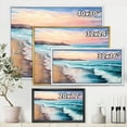 thumbnail image 4 of Designart 'Sunrise Glow On The Ocean Waves III' Nautical & Coastal Framed Canvas Wall Art Print, 4 of 5