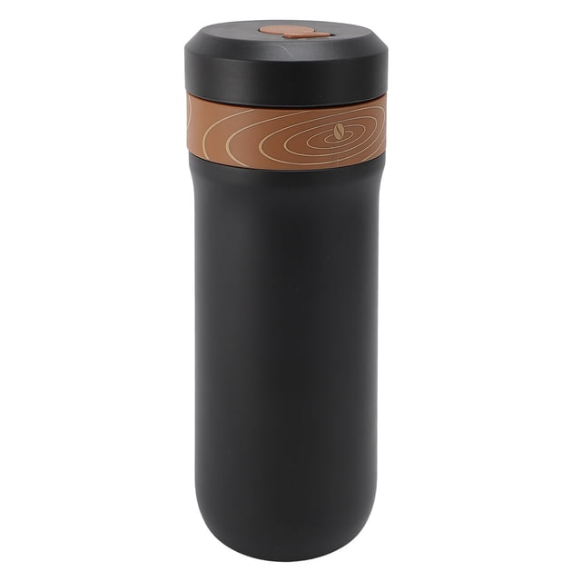 Cafetière Filtre à Pression, Mug Thermique Facile à Utiliser 320ml Double Paroi Isolation pour Usage Domestique