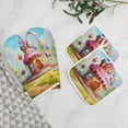 thumbnail image 5 of Cartoon Birthday Cake Insulated Gloves And Pot Mats (four Piece Set), 5 of 6