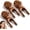 3pcs, variant on Yilia Scarab Acupressure Tool, Sandalwood Brass Bead Massager Acupressure Pen Ear Massager Facial Reflexology Tool Face Stick Fascia Tool for Daily Massage and Relaxation (1pc)