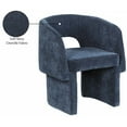 thumbnail image 2 of Meridian Furniture Emmet Navy Chenille Fabric Dining Chair / Accent Chair, 2 of 9