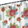 thumbnail image 3 of Pioneer Flower Floral Print Pattern Shower Curtain 84"x72", Bathroom Decorative Shower Curtain Set with 12 Hooks, Waterproof Washable, 3 of 6