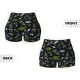 thumbnail image 5 of Lsque Space Rockets Pattern High Waisted Biker Shorts for Women-Tummy Control Fitness Athletic Workout Running Yoga Gym Shorts,Moisture-Wicking-Medium, 5 of 9