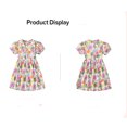 thumbnail image 3 of Emy Dola 2-7T Little Girls Floral Cotton Dress Princess Short Sleeve A-line Summer Dresses, 3 of 7