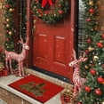thumbnail image 4 of Bzdzmqm under $5 Christmas Doormat, Christmas Themed Decorative Floor Mat, Stain Resistant Bathroom Kitchen Rug, Sturdy Easy to Clean Door Mat, Festive Holiday Home Decor, 4 of 6