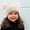 Beige, variant on BXJX Girls Knit Pom‑pom Beanies, Cute Comfortable Stretchable Warm Winter Hats Pink Size Free Size