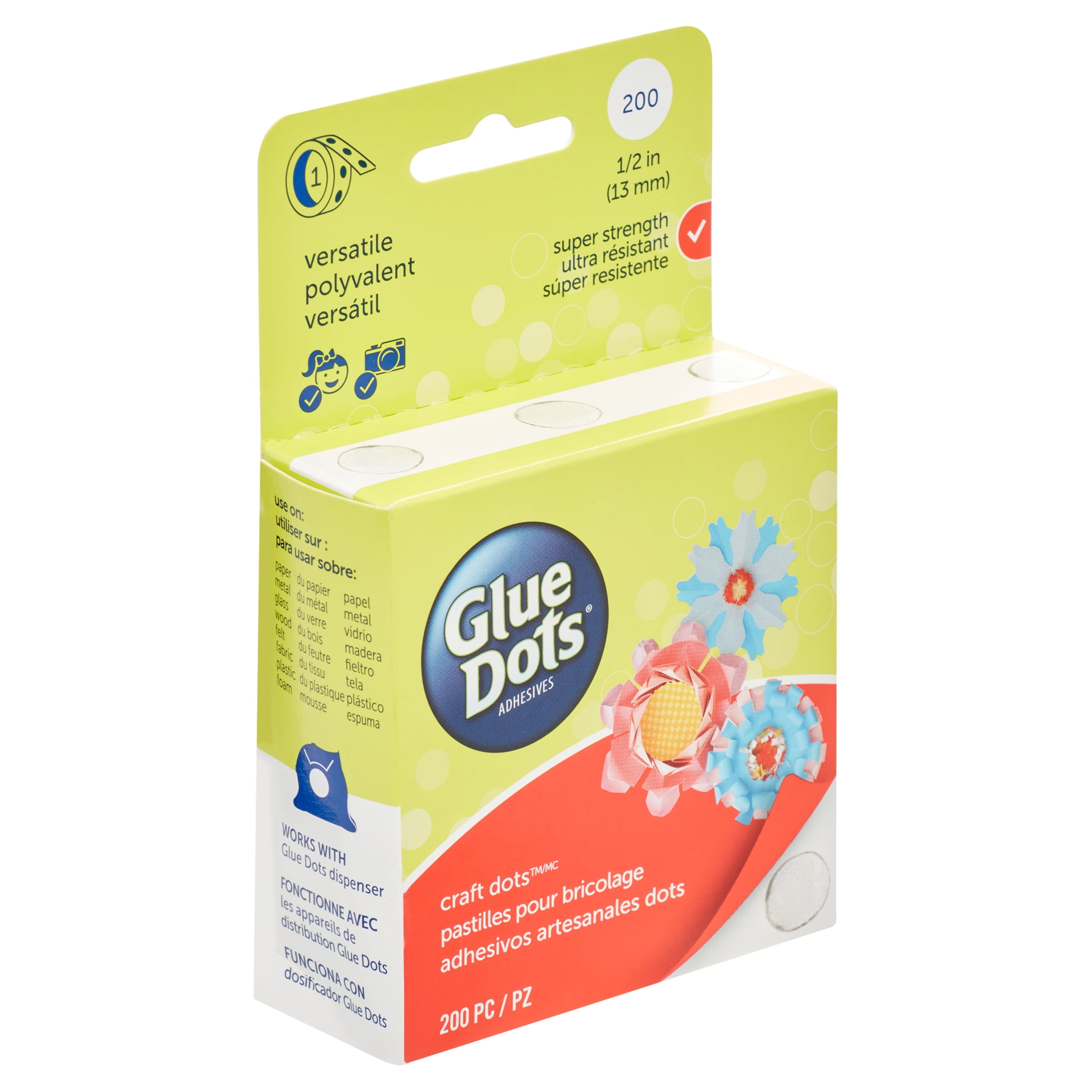 Glue Dots, Craft Dots Value Pack, Double-Sided, 1/2, .5 Inch, 600