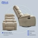 thumbnail image 3 of Sillón Reclinable De Tela Manual Moderno Mecedora Beige Liso, 3 of 6