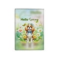 thumbnail image 2 of Cavalier King Charles Spaniel Hello Spring Time Flower Floral Nature Travel Passport Wallet Dog Lover Gifts PU Leather Passport Holder Cover - 02031, 2 of 5