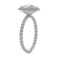 thumbnail image 3 of Alor Jewel 14K White Gold Plated Engagement Wedding Ring - 1.8 Ct Oval Cut Moissanite Engagement Ring - Anniversary Ring for Women's - Promise Women's Wedding Ring - Birthday Gift for Her, 3 of 3
