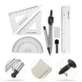 TUIBELYN Geometry Drawing Tool Set with Compasses, Protractor, Ruler