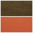 thumbnail image 6 of HOMEBYTE Modern Home Furniture Orange Color Fabric Upholstered 1pc Accent Chair Cushion Back and Seat Walnut Finish Solid Rubber Wood Furniture, 6 of 6