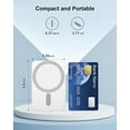 thumbnail image 3 of 2-Pack MagSafe-Compatible Portable Charger, 5000mAh Mini Magnetic Power Bank, Compact 5W Wireless Battery Pack for iPhone 17/16/15/14/13/12, 3 of 5