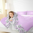 thumbnail image 4 of Feelyou Fashion Sequin Print Queen Comforter Set for Girls, Glitter Luxury Diamond Bedding Sets, Princess Style Bedding Comforter Set, Super Cozy Room Decor, 3 Pieces, 4 of 8