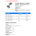 thumbnail image 2 of Front Brake Caliper Set 2 - Compatible with 2001 - 2007 Ford Taurus 3.0L V6 - Autopart Premium, 2 of 2